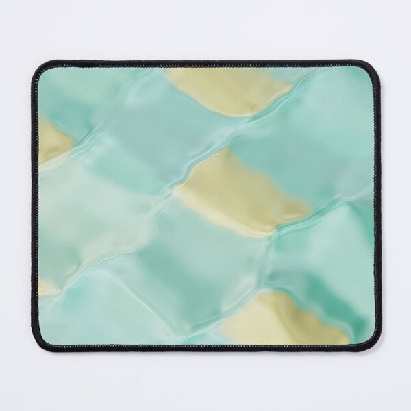 Item preview, Abstract Liquid Tile Pattern: Soft Mint & Yellow 3D Background designed and sold by RudArtAI.