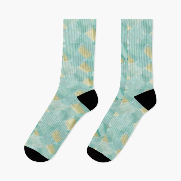 Item preview, Abstract Liquid Tile Pattern: Soft Mint & Yellow 3D Background designed and sold by RudArtAI.