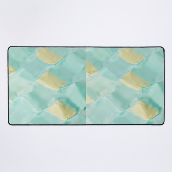 Item preview, Abstract Liquid Tile Pattern: Soft Mint & Yellow 3D Background designed and sold by RudArtAI.