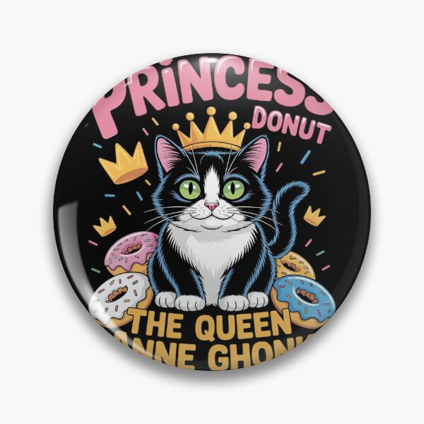 Item preview, Cat Princess Pastry Vibes Donut Queen Art  designed and sold by KonstanKoraner.