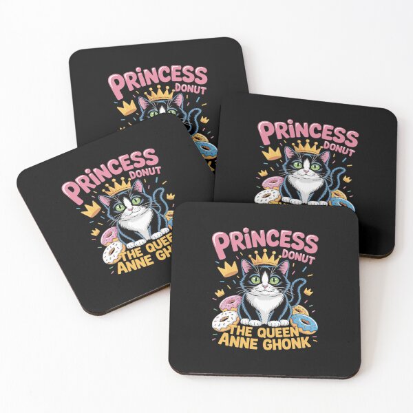 Item preview, Cat Princess Pastry Vibes Donut Queen Art  designed and sold by KonstanKoraner.