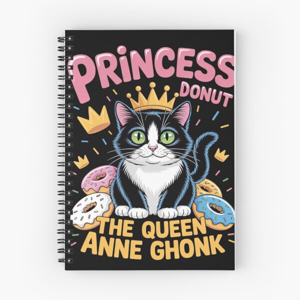 Item preview, Cat Princess Pastry Vibes Donut Queen Art  designed and sold by KonstanKoraner.