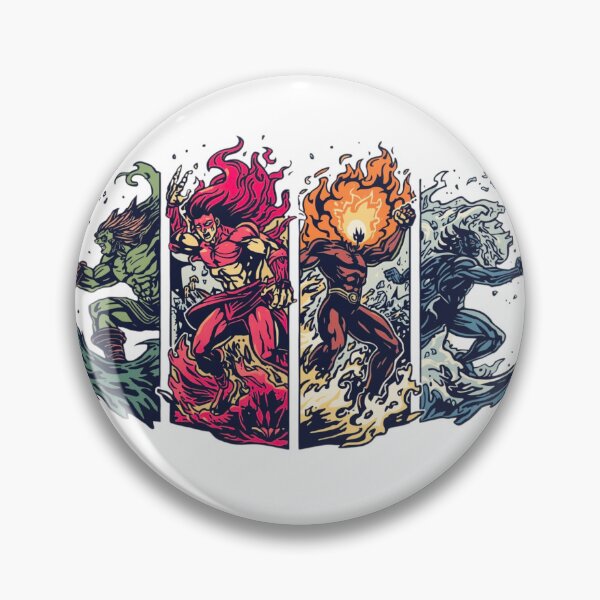 Item preview, Elemental Avatar: Fire, Water, Earth, and Air – Epic Characters designed and sold by PepeMilano.