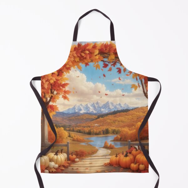 Item preview, Autumn Leaves Changing Colors with Pumpkin Archway – Cozy Fall Scene Design designed and sold by Cultradesign.