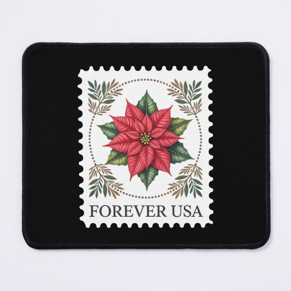 Item preview, USPS Christmas Pointsettia Stamp designed and sold by VENOM0RIOT.