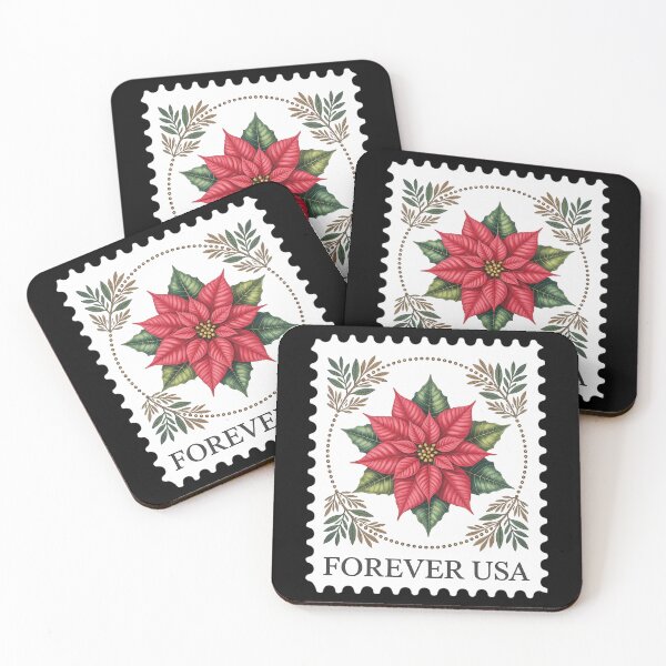 Item preview, USPS Christmas Pointsettia Stamp designed and sold by VENOM0RIOT.