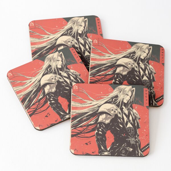 Item preview, Sephiroth Warned Vintage Poster  designed and sold by AnimeArsenalPrints.