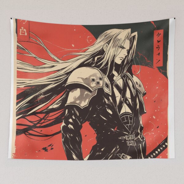 Item preview, Póster vintage de Sephiroth advertido designed and sold by AnimeArsenalPrints.