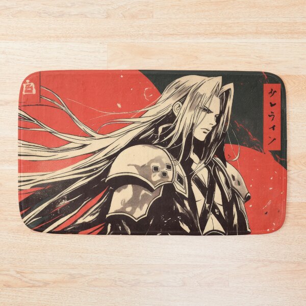 Artikelvorschau, Sephiroth Warned Vintage Poster entworfen und verkauft von AnimeArsenalPrints.