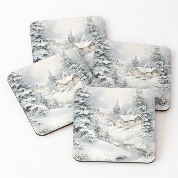 Item preview, Winter Glow by the Stream designed and sold by Lamarcy.
