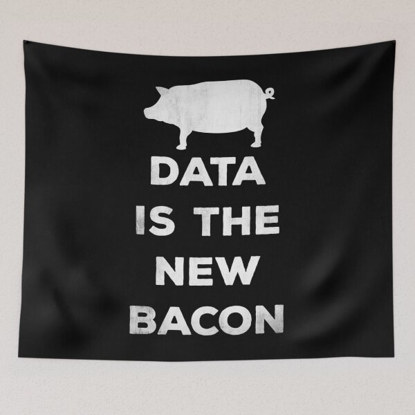 Item preview, Data Is The New Bacon designed and sold by MariaAlvesCosta.