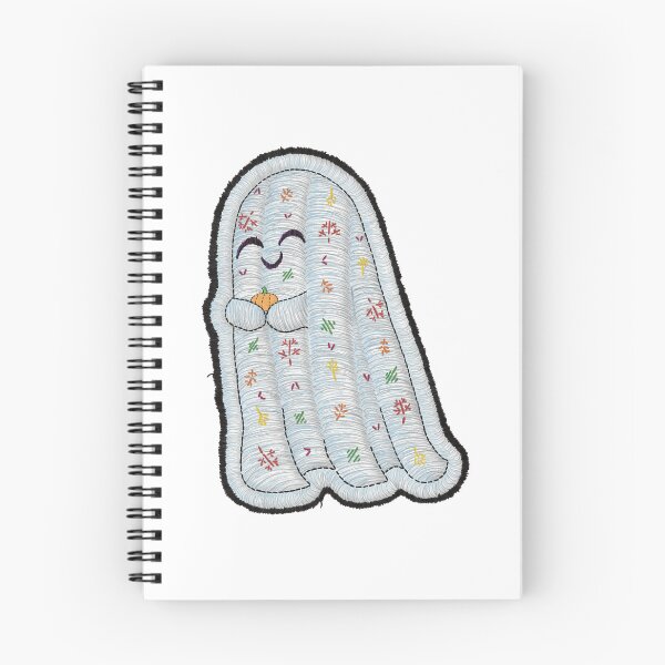 Item preview, Embroidery-style Fall Ghost designed and sold by HoneyPopShop.