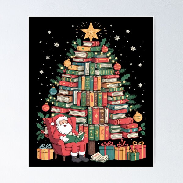 Item preview, Santa's Librarian Books Christmas Tree Favorite  designed and sold by VladoZork.