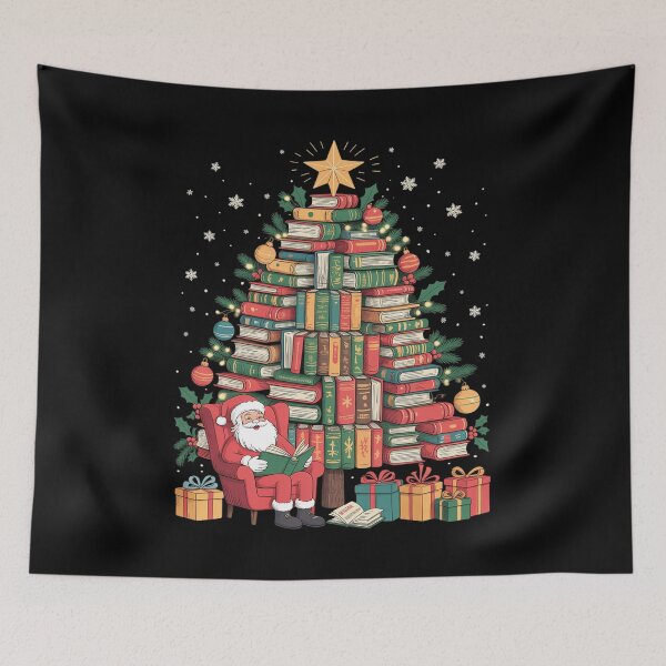 Item preview, Santa's Librarian Books Christmas Tree Favorite  designed and sold by VladoZork.