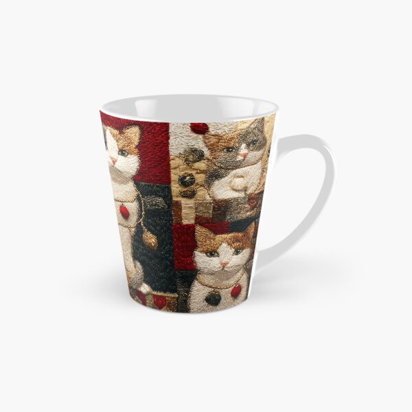 Item preview, Patchwork Christmas Tree Lights Cat - Vintage Patterns  designed and sold by scicilysimonee.