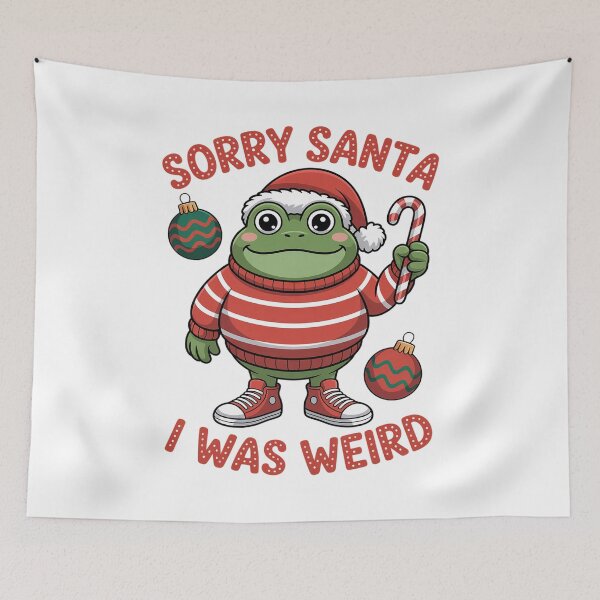 Item preview, Sorry Santa I Was Weird  Funny Christmas Frog Weird Christmas  designed and sold by VladoZork.