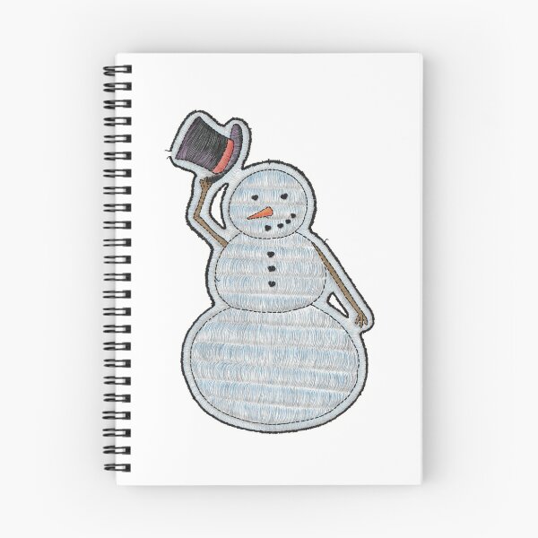 Item preview, Embroidery-style Snowman designed and sold by HoneyPopShop.