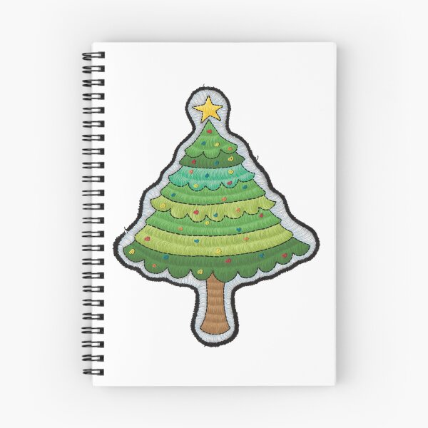 Item preview, Embroidery-style Christmas Tree designed and sold by HoneyPopShop.