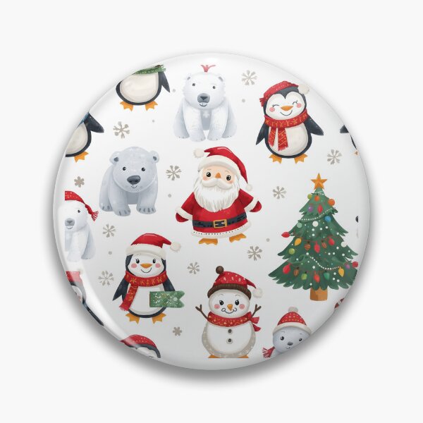 Item preview, festive Christmas characters icon set. Includes Santa Claus, candy cane, Christmas-tree, Rudolph, and more. Perfect for adding seasonal charm to your projects. designed and sold by PWDigitalArt.