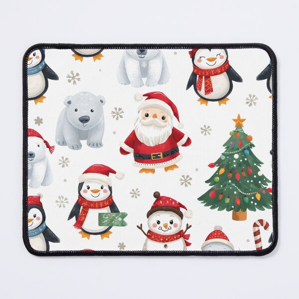 Item preview, festive Christmas characters icon set. Includes Santa Claus, candy cane, Christmas-tree, Rudolph, and more. Perfect for adding seasonal charm to your projects. designed and sold by PWDigitalArt.