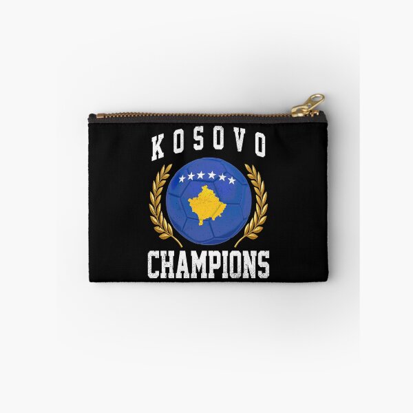 Item preview, SOCCER BALL FLAG CHAMPIONS - KOSOVO - Fans and Teams for Men and Women T-shirt designed and sold by wallsandpatts.