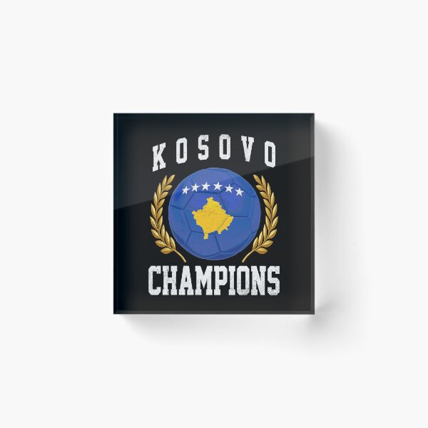 Item preview, SOCCER BALL FLAG CHAMPIONS - KOSOVO - Fans and Teams for Men and Women T-shirt designed and sold by wallsandpatts.