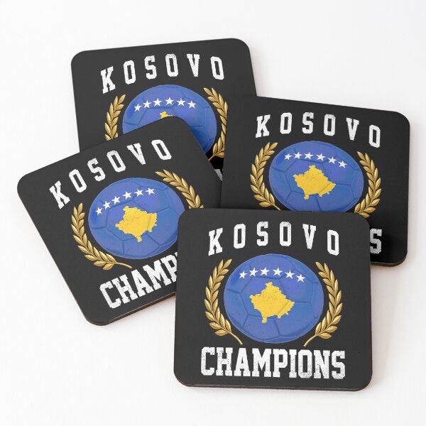 Item preview, SOCCER BALL FLAG CHAMPIONS - KOSOVO - Fans and Teams for Men and Women T-shirt designed and sold by wallsandpatts.