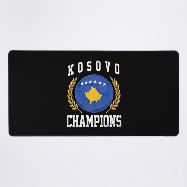 Item preview, SOCCER BALL FLAG CHAMPIONS - KOSOVO - Fans and Teams for Men and Women T-shirt designed and sold by wallsandpatts.