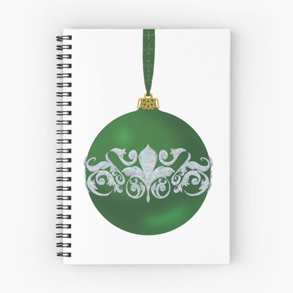 Item preview, Embroidery-style Ornament - Green & White designed and sold by HoneyPopShop.