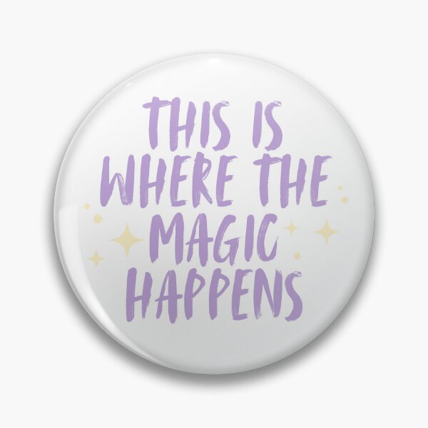 Item preview, This is Where the Magic Happens | Purple & Yellow designed and sold by Made By Rae.