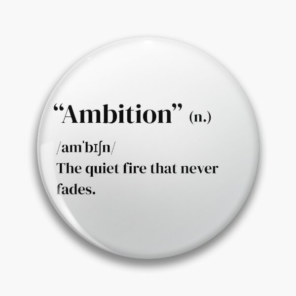 Item preview, Ambition – Quiet Fire Minimal Motivational Quote Design designed and sold by SutraviaStudio.