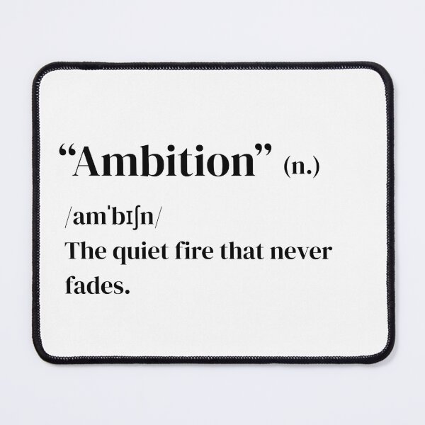 Item preview, Ambition – Quiet Fire Minimal Motivational Quote Design designed and sold by SutraviaStudio.