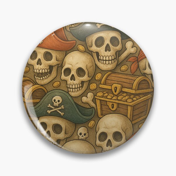 Item preview, Hidden object scene, skulls and treasure chests designed and sold by Mauswohn.