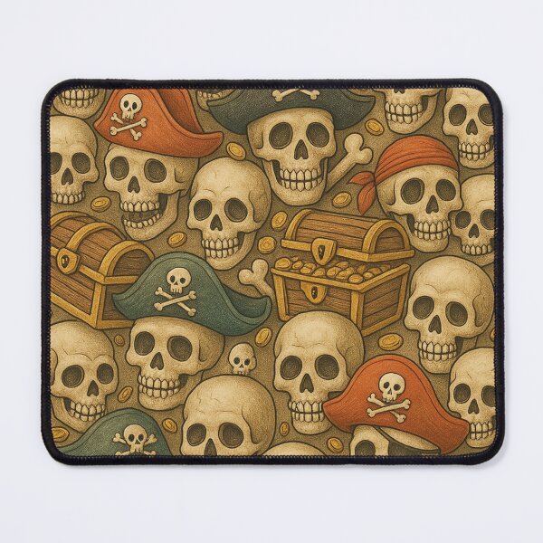 Item preview, Hidden object scene, skulls and treasure chests designed and sold by Mauswohn.