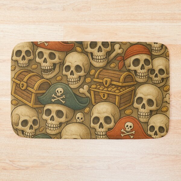 Item preview, Hidden object scene, skulls and treasure chests designed and sold by Mauswohn.