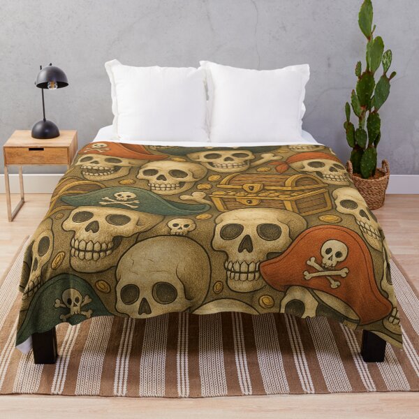 Item preview, Hidden object scene, skulls and treasure chests designed and sold by Mauswohn.