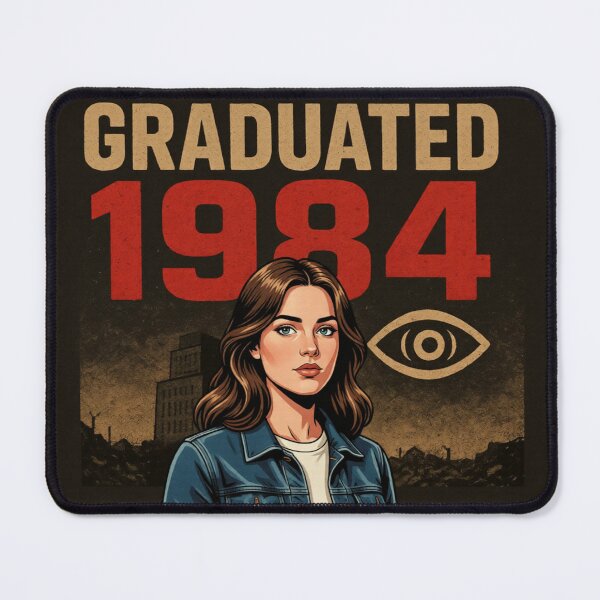 Item preview, Graduated 1984 Dystopian Future Ahead designed and sold by aykiradesigns.