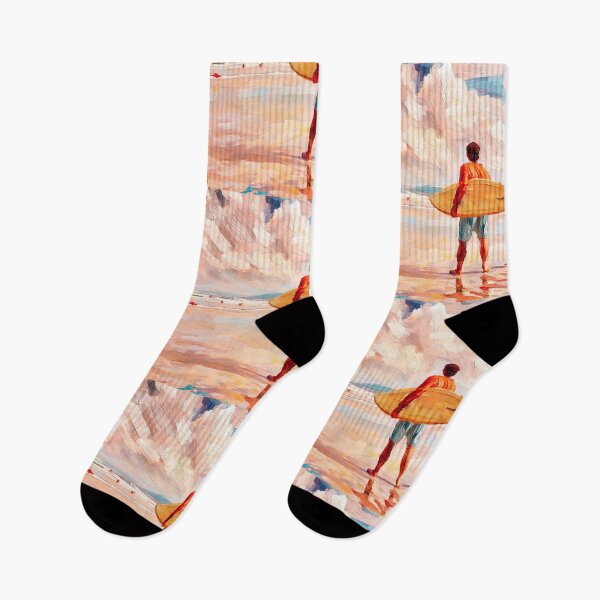 Item preview, Surf Mates – Impressionist Coastal Beach Art designed and sold by Michael van der Hoorn.