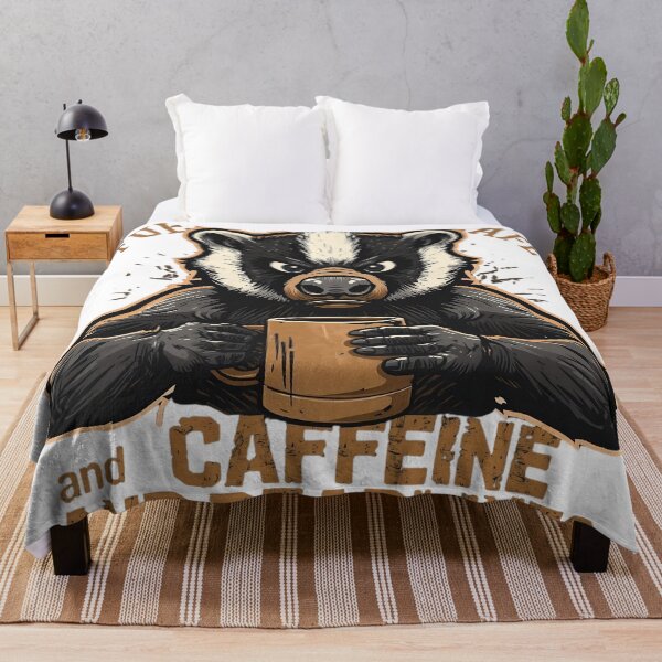 Item preview, Funny Workaholic Honey Badger - Caffeine and Deadlines designed and sold by ShirtHatch.