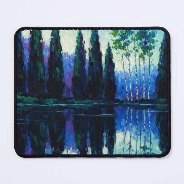 Item preview, Impresión de paisaje de bosque con reflejo del lago designed and sold by 0606PM.