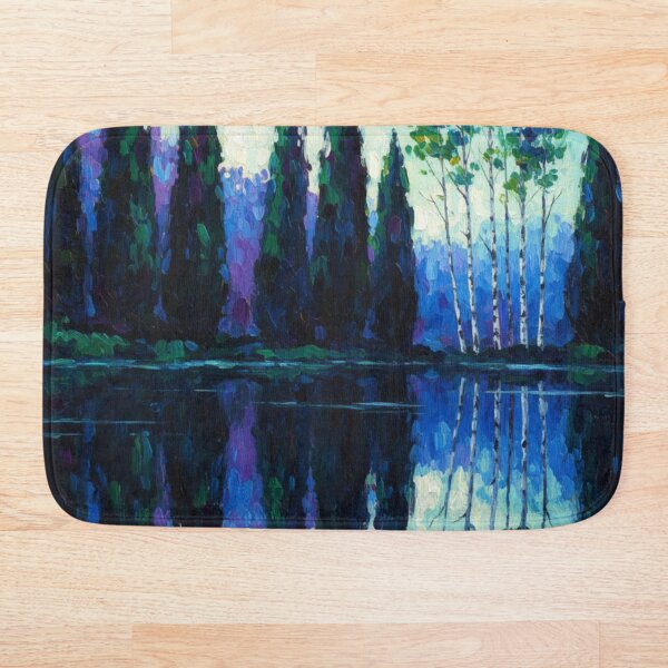 Item preview, Impresión de paisaje de bosque con reflejo del lago designed and sold by 0606PM.