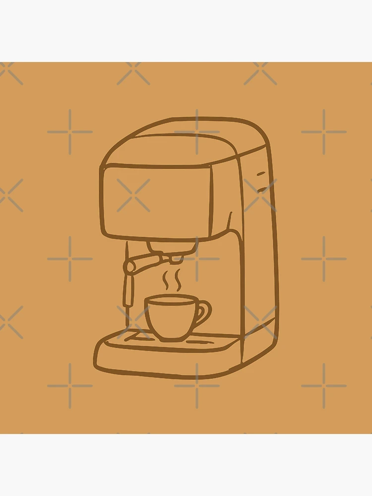 Thumbnail 4 of 4, Clock, Coffee Machine designed and sold by GraphicsClub.
