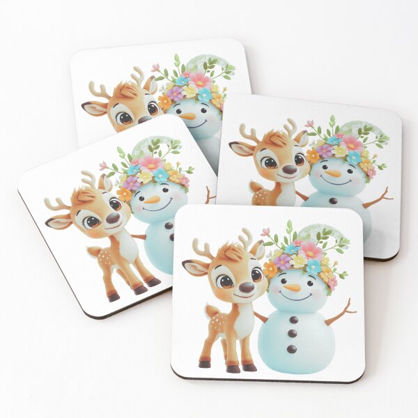 Item preview, Christmas decorations in photo studio. Interior with snowman, Christmas tree, lanterns, deer and others. designed and sold by PWDigitalArt.