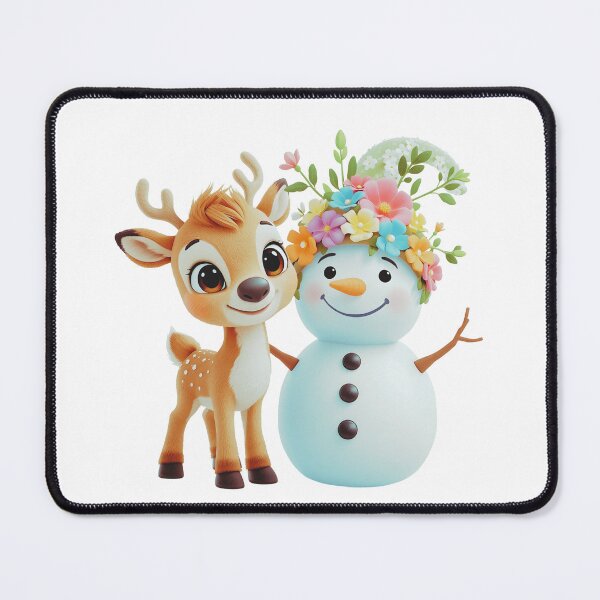 Item preview, Christmas decorations in photo studio. Interior with snowman, Christmas tree, lanterns, deer and others. designed and sold by PWDigitalArt.