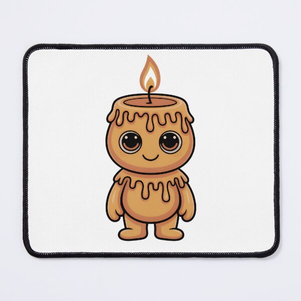 Item preview, Cute Kawaii Candle Monster: Adorable Melting Wax Character Illustration designed and sold by RudArtAI.