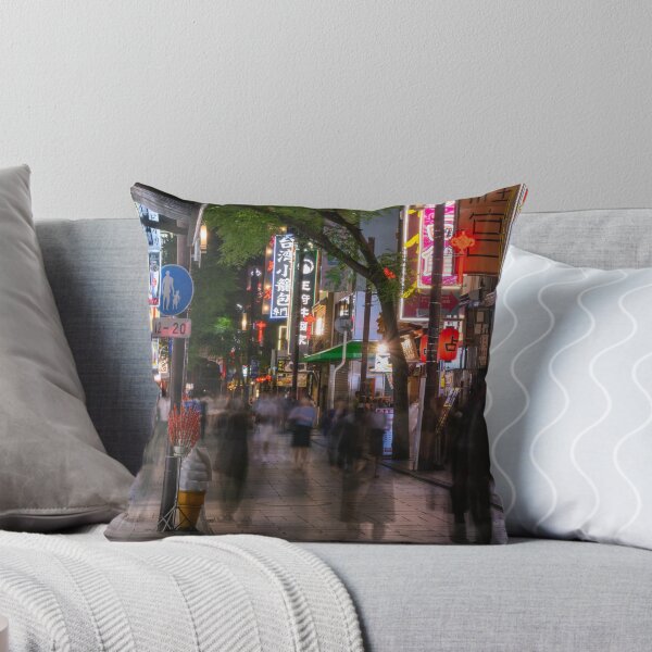 Item preview, Night view of a street in Yokohama, Chinatown designed and sold by WorldScenery.