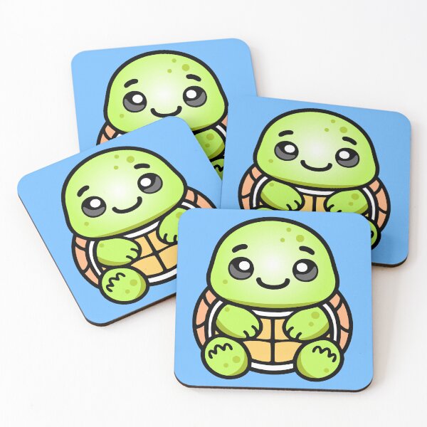 Item preview, Chibi Turtle - Cute Kawaii designed and sold by criptart.