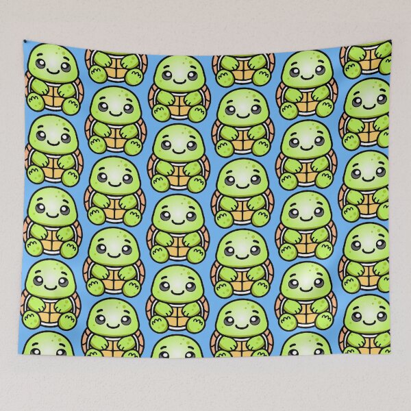 Item preview, Chibi Turtle - Cute Kawaii designed and sold by criptart.