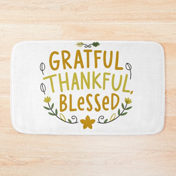 Item preview, Grateful, Thankful, Blessed Typography Art designed and sold by prsagar01.