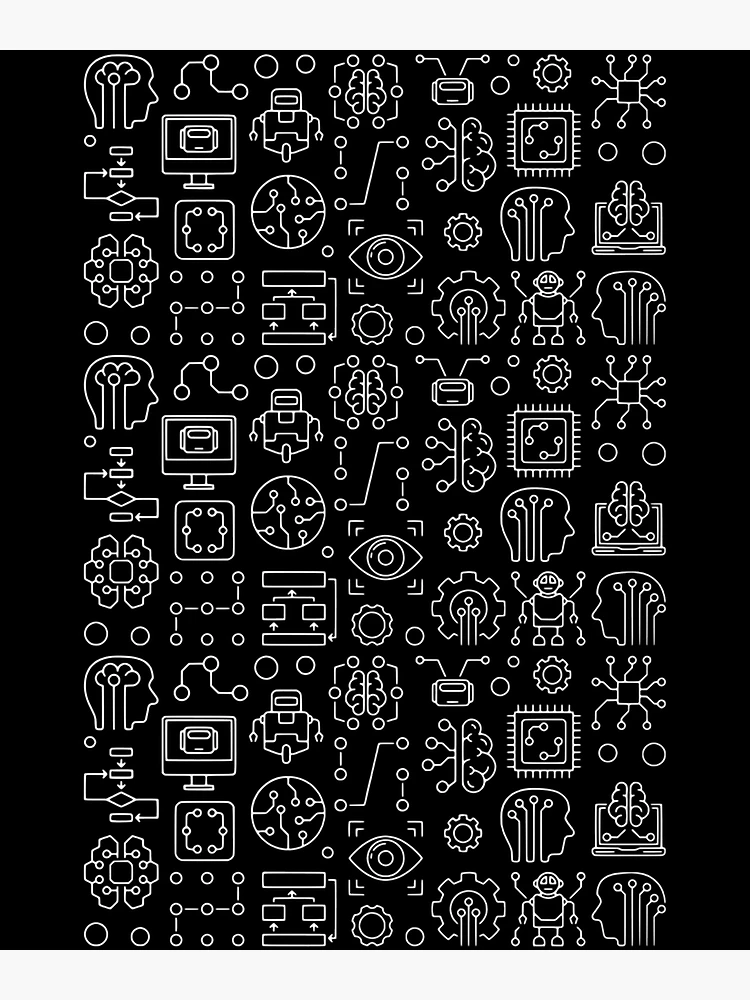 Thumbnail 3 of 3, Poster, Artificial Intelligence — Machine Learning designed and sold by RobertaFGoni.